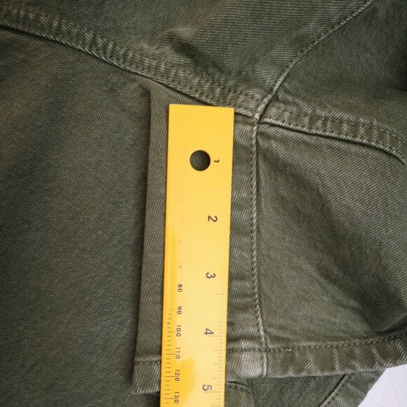 NWT Universal Thread Ladies Size 22W High Rise A-line Midi Green Jean Shorts - Picture 16 of 16